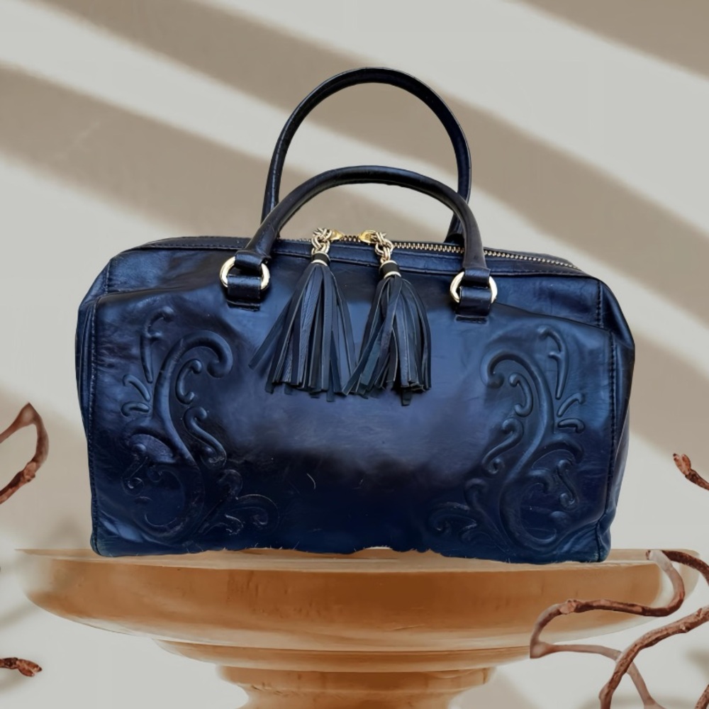 Vintage Juicy embossed leather satchel